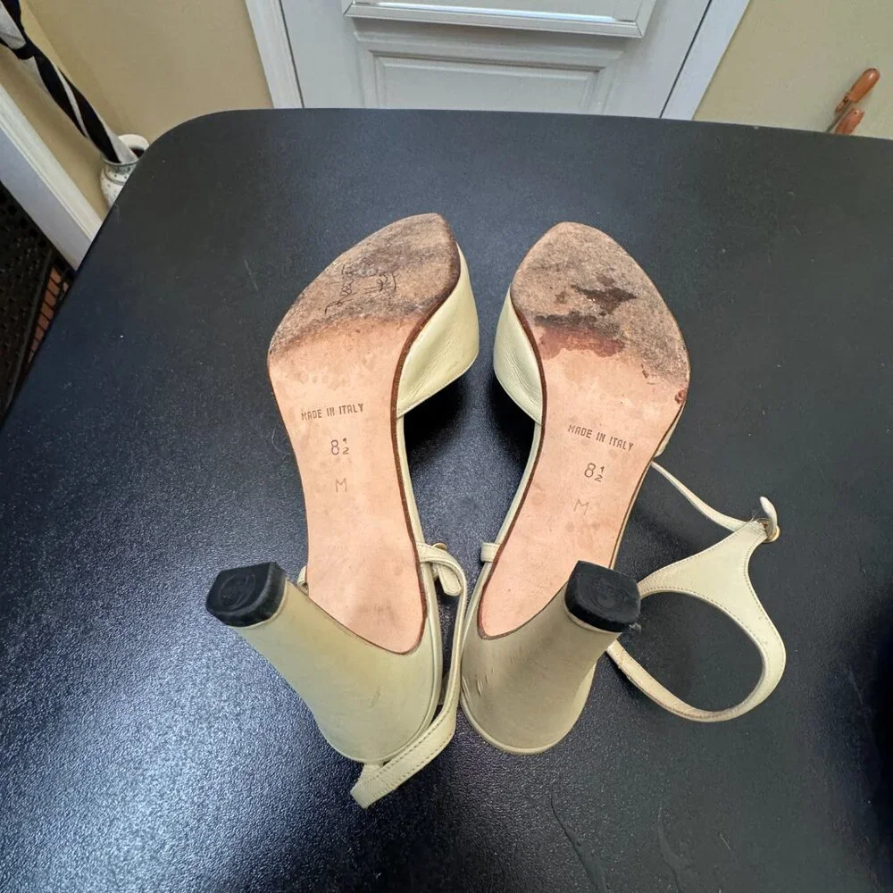 Bally size 8.5  slingback shoes